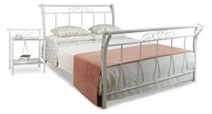 CAMFERO Kovová posteľ Amanda Rozmer postele (matraca): 120x200 cm s nízkym predkom, Farba postele: Ecru