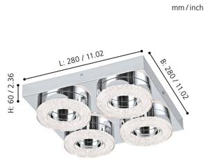 Eglo 95664 - LED Stropné svietidlo FRADELO 4xLED/4W/230V