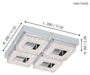 Eglo 95657 - LED Stropné svietidlo FRADELO 4xLED/4W/230V