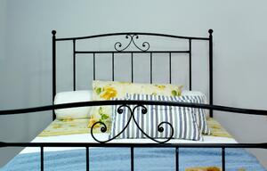CAMFERO Kovová posteľ Blanca Rozmer postele (matraca): 160x200 cm s nízkym predkom, Farba postele: Ecru Matt
