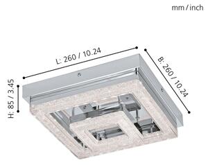 Eglo 95659 - LED Stropné svietidlo FRADELO LED/12W/230V