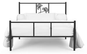 CAMFERO Kovová posteľ Diana Rozmer postele (matraca): 140x200 cm s nízkym predkom, Farba postele: White Matt