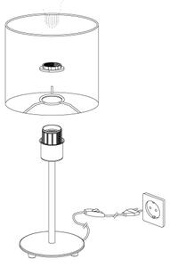 Eglo 95726- Stolná lampa PASTERI 1xE14/40W/230V