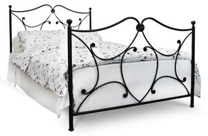 CAMFERO Kovová posteľ Cama Rozmer postele (matraca): 140x200 cm s nízkym predkom, Farba postele: Black Matt