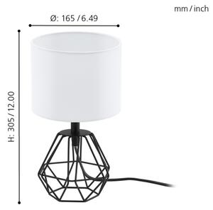 Eglo 95789- Stolná lampa CARLTON 2 1xE14/60W/230V