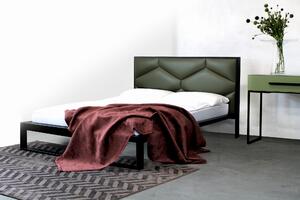 CAMFERO Kovová posteľ Contra Rozmer postele (matraca): 140x200 cm, Farba postele: Black Matt