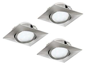 Eglo 95846- SADA 3x LED zapustených svietidiel PINEDA LED/4,9W/230V