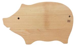 Drevená doštička Pig
