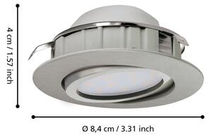 Eglo 95853 - SADA 3 ks LED podhľadových svietidiel PINEDA LED/4,9W/230V