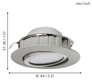 Eglo 95856 - LED podhľadové svietidlo PINEDA LED/6W/230V
