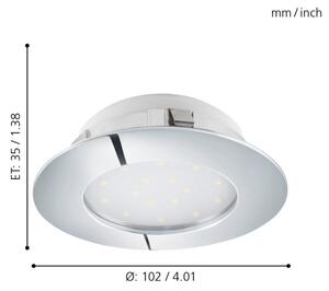Eglo 95888- LED podhľadové svietidlo PINEDA LED/12W/230V