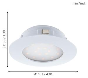 Eglo 95887- LED zapustené stropné svietidlo PINEDA LED/11W/230V