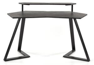 HALMAR Počítačový stôl Sofo sivý/čierny