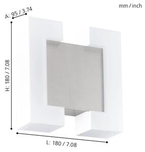 Eglo 95987 - LED Vonkajšie nástenné svietidlo SITIA 2xLED/4,8W IP44