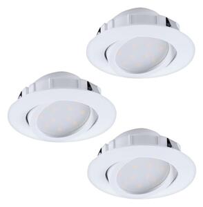 Eglo 95857- SADA 3x stmievateľných zapustených LED svietidiel PINEDA LED/5,5W/230V