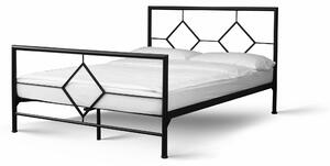 CAMFERO Kovová posteľ Eryka Rozmer postele (matraca): 160x200 cm s nízkym predkom, Farba postele: Ecru Matt