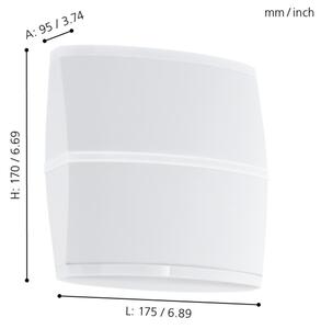 Eglo 96006 - LED Vonkajšie nástenné svietidlo PERAFITA 2xLED/6W