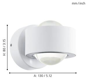 Eglo 96048 - LED nástenné svietidlo ONO 2 2xLED/2,5W/230V
