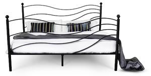 CAMFERO Kovová posteľ Klara Rozmer postele (matraca): 140x200 cm s nízkym predkom, Farba postele: White Gloss