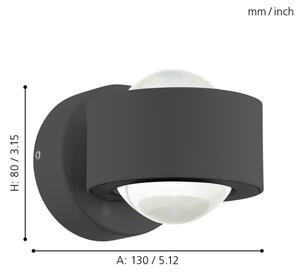 Eglo 96049 - LED nástenné svietidlo ONO 2 2xLED/2,5W/230V