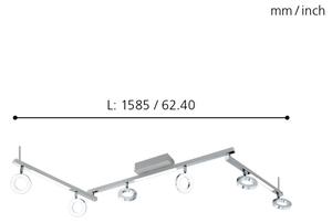 Eglo 96183 - Bodové svietidlo CARDILLIO 1 6xLED/3,2W + 3xLED/3,3/230V