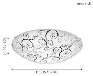 Eglo 96117 - LED Stropné svietidlo MARGITTA 1 LED/11W/230V
