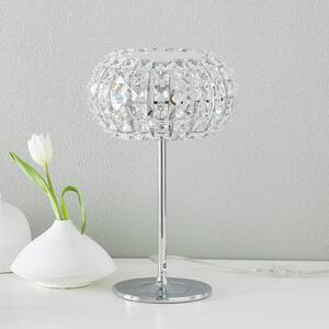 Stolná lampa DIAMOND s krištáľmi 24 cm