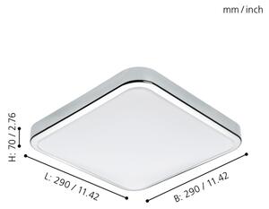 Eglo 96229 - LED Kúpeľňové stropné svietidlo MANILVA LED/16W/230V IP44