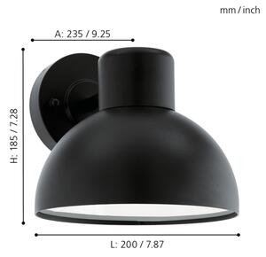 Eglo 96207 - Vonkajšie nástenné svietidlo ENTRIMO 1xE27/60W