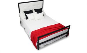 CAMFERO Kovová posteľ Mona Rozmer postele (matraca): 140x200 cm s nízkym predkom, Farba postele: Black Matt