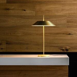 Vibia Mayfair stolná LED lampa, zlato matné