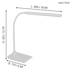 Eglo 96435 - LED Stolná lampa LAROA LED/3,5W/230V biela