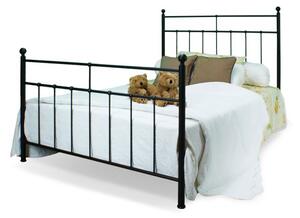 CAMFERO Kovová posteľ Nela Rozmer postele (matraca): 90x200 cm s nízkym predkom, Farba postele: Black Matt