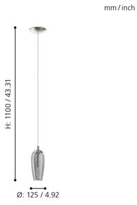 Eglo 96343 - LED Luster na lanku FARSALA 1xG9/2,5W/230V
