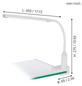 Eglo 96434 - LED Lampa s klipom LAROA LED/4,5W/230V biela