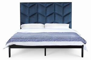 CAMFERO Kovová posteľ Nuta Rozmer postele (matraca): 120x200 cm, Farba postele: Black Matt