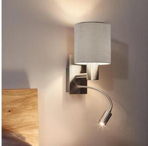 Eglo 96478 - LED Flexibilné svietidlo PASTERI 1xE27/40W+LED/3,8W taupe