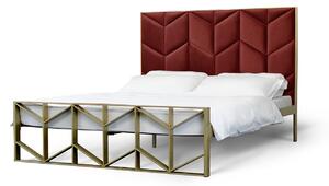 CAMFERO Kovová posteľ Nuta Rozmer postele (matraca): 140x200 cm, Farba postele: Ecru