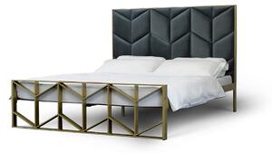 CAMFERO Kovová posteľ Nuta Rozmer postele (matraca): 160x200 cm, Farba postele: Ecru Matt