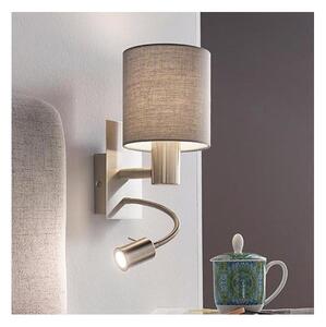 Eglo 96479 - LED Flexibilné svietidlo PASTERI 1xE27/40W+LED/3,8W šedá