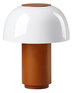 Oranžová hliníková LED stmievateľná stolová lampa (výška 22 cm) Harvest – Zone