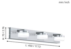 Eglo 96543 - LED Stmievateľné kúpeľňové svietidlo ROMENDO 1 3xLED/7,2W/ IP44