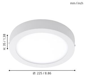 Eglo 96491 - LED Vonkajšie stropné svietidlo ARGOLIS LED/16,5W/230V