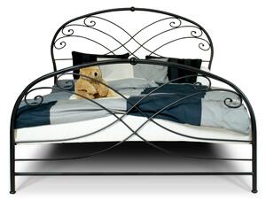 CAMFERO Kovová posteľ Ofelia Rozmer postele (matraca): 140x200 cm s nízkym predkom, Farba postele: White Gloss