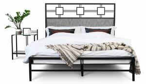 CAMFERO Kovová posteľ Pandora Rozmer postele (matraca): 120x200 cm, Farba postele: Ecru Matt