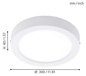 Eglo - LED RGBW Stlmiteľné stropné svietidlo FUEVA-C LED/21W/230V