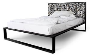 CAMFERO Kovová posteľ Parot Rozmer postele (matraca): 160x200 cm, Farba postele: Black Matt
