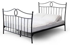 CAMFERO Kovová posteľ Pola Rozmer postele (matraca): 160x200 cm s nízkym predkom, Farba postele: White Gloss