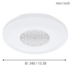 Eglo 9682 - LED RGB Stmievateľné nástenné stropné svietidlo CAPASSO-C LED/17W/230V