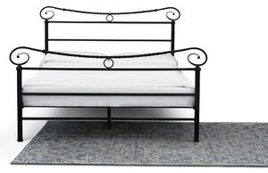 CAMFERO Kovová posteľ Rebeca Rozmer postele (matraca): 140x200 cm s nízkym predkom, Farba postele: White Matt
